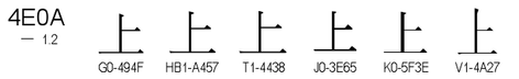 U+4E0A